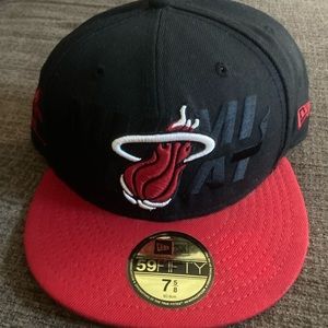 Miami Heat new era 7 5/8 fitted hat